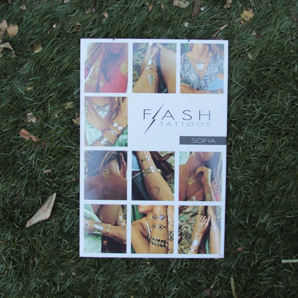 ♡ Silver & Gold Metallic Temporary Tattoos Set ♡ - Picture 4 of 8